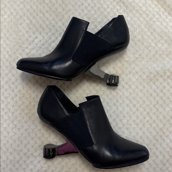 GUC United Nude Women's Black High Heel Ankle Booties Size 40 (US 9-9.5) - Picture 8 of 8